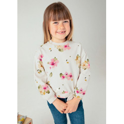 Sudadera flores niña