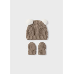 Set gorro y manoplas tricot...